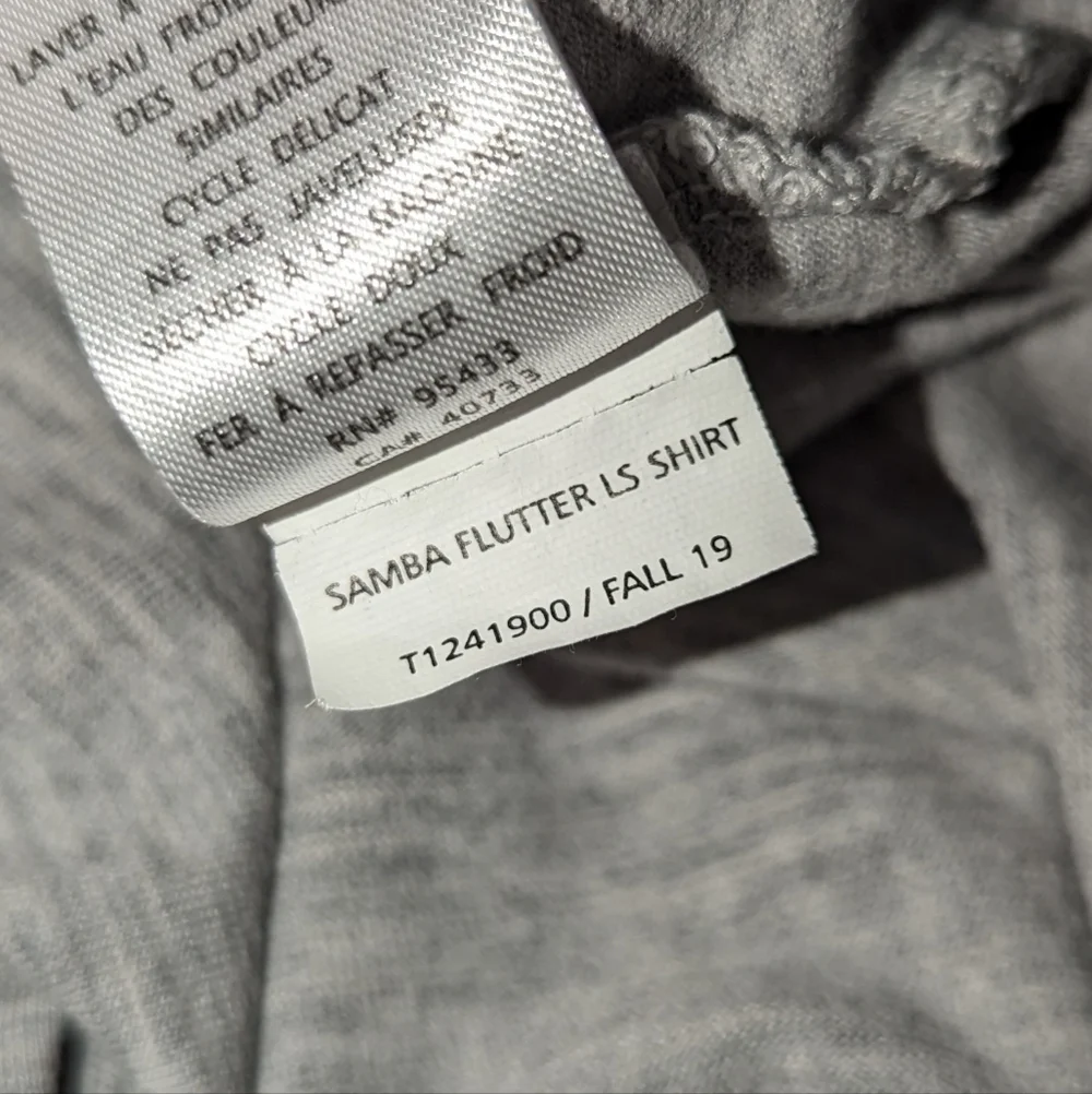 Toad&Co Samba Flutter Long Sleeve Shirt Grey Women's XS - Picture 6 of 8